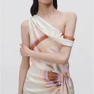 SIMKHAI Lexy cold shoulder top